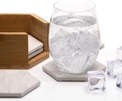 Onderzetters Voor Glazen - Keramische Onderzetters Met Houder - Marmeren Uitstraling - 100% Keramisch - Ecologisch - 6st - BAULK® 12 Onderzetters Voor Glazen - Keramische Onderzetters Met Houder - Marmeren Uitstraling - 100% Keramisch - Ecologisch - 6st - BAULK® -KitchenAids Winkel 1200x993 2