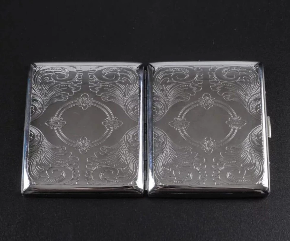 Merkloos Luxe Sigarettenhouder - Sigaretten Box 3 - Sigaretten Opbergdoosje - Sigaretten Koker Metaal - 20 Sigaretten - Cigarettecase 9 Merkloos Luxe Sigarettenhouder - Sigaretten Box 3 - Sigaretten Opbergdoosje - Sigaretten Koker Metaal - 20 Sigaretten - Cigarettecase - Afbeelding 7