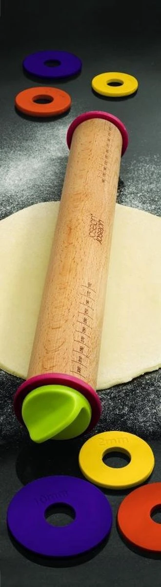 Joseph Joseph Verstelbare Deegroller - Multi Kleur 7 Joseph Joseph Verstelbare Deegroller - Multi Kleur - Afbeelding 5