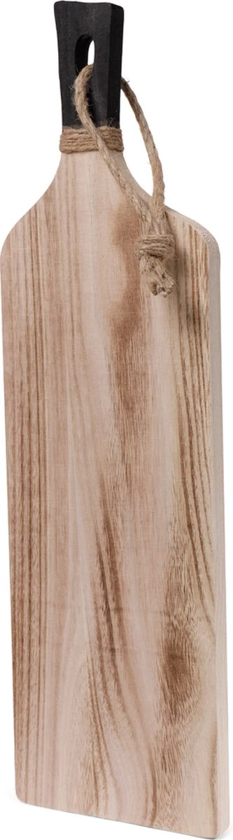 SENZA Borrelplank Met Handvat - Tapasplank - Paulownia Hout - Zwart Hout - 58 X 17 CM 5 SENZA Borrelplank Met Handvat - Tapasplank - Paulownia Hout - Zwart Hout - 58 X 17 CM - Afbeelding 3