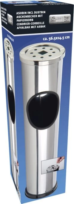 Merkloos Staande Asbak - Voor Binnen En Buiten - RVS - Eenvoudig Te Reinigen - Zilverkleurig 5 Merkloos Staande Asbak - Voor Binnen En Buiten - RVS - Eenvoudig Te Reinigen - Zilverkleurig -KitchenAids Winkel 440x1200