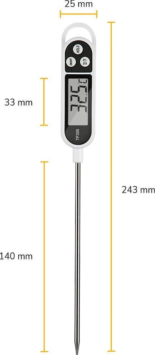 Voedsel Thermometer - Keuken Thermometer - Digitale Thermometer 5 Voedsel Thermometer - Keuken Thermometer - Digitale Thermometer - Afbeelding 3