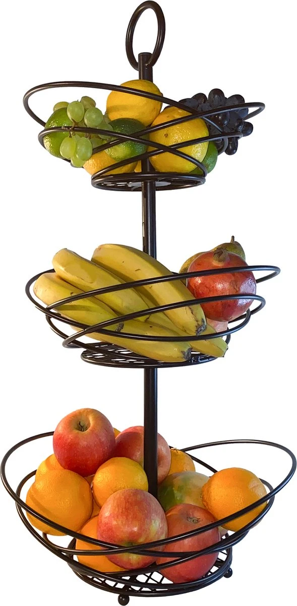Chefs Cuisine Fruitmand - Fruit Mand - Fruit Etagère - Fruitmand 3 Lagen – Fruitschaal - Fruitmand 2 Lagen - Aanrecht Organiser - Zwart Roestvrij Staal - Geschenkset – Geschenkset Vrouwen – Kerstcadeau – Kerstcadeau Vrouwen 3 Chefs Cuisine Fruitmand - Fruit Mand - Fruit Etagère - Fruitmand 3 Lagen – Fruitschaal - Fruitmand 2 Lagen - Aanrecht Organiser - Zwart Roestvrij Staal - Geschenkset – Geschenkset Vrouwen – Kerstcadeau – Kerstcadeau Vrouwen