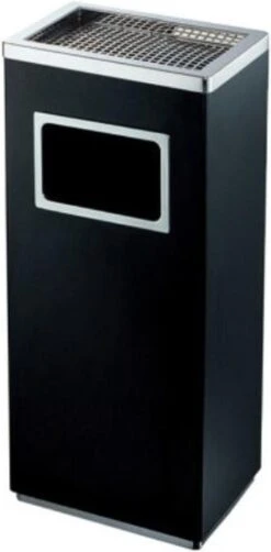 Merkloos Decopatent® Staande Asbak Met RVS Afvalbak - Asbak Voor Buiten - Vloerasbak - Buitenasbak Groot - Rookpaal - Asbakken - 30x24x62 -KitchenAids Winkel 590x1200 1