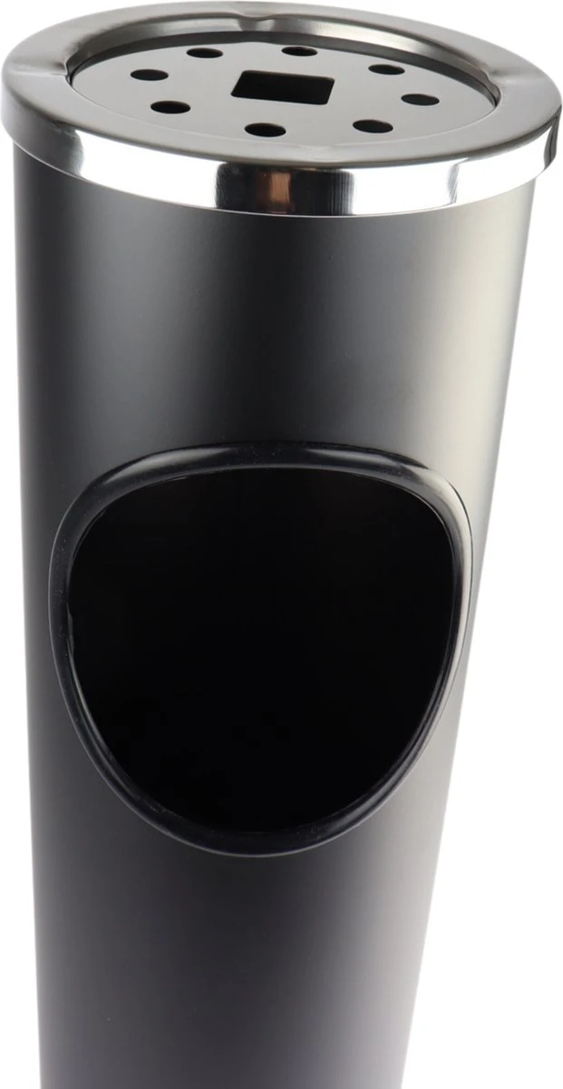 Orange85 Staande Asbak - Voor Buiten - Rookzuil - Peukenzuil - Zwart - 14,5cmx56,5 Cm – Ijzer - Rookpaal - Asbakzuil 4 Orange85 Staande Asbak - Voor Buiten - Rookzuil - Peukenzuil - Zwart - 14,5cmx56,5 Cm – Ijzer - Rookpaal - Asbakzuil - Afbeelding 2