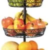 Chefarone Fruit Etagère 3 Laags - Fruitmand Metaal - Fruitschaal - Groentemand - Opberger - Zwart -KitchenAids Winkel 703x1200