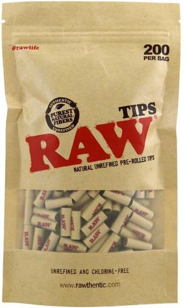 Raw Pre-rolled Tips Bag 200 3 Raw Pre-rolled Tips Bag 200