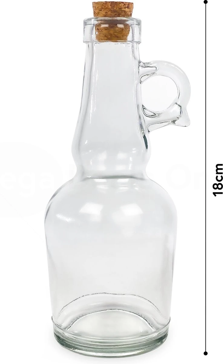 Merkloos Olie- & Azijnstel MDO - Olie- & Azijnset - Oliefles - Olieflessen - Olijfolie Fles - Incl. Kurk - 250ml - Glas 4 Merkloos Olie- & Azijnstel MDO - Olie- & Azijnset - Oliefles - Olieflessen - Olijfolie Fles - Incl. Kurk - 250ml - Glas - Afbeelding 2