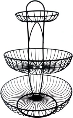 YNONA Fruitschaal - 3 Laags - Zwart - Fruitmand - Fruitmand Metaal - Etagère - Decoratie Schaal 20 YNONA Fruitschaal - 3 Laags - Zwart - Fruitmand - Fruitmand Metaal - Etagère - Decoratie Schaal -KitchenAids Winkel 740x1200 1
