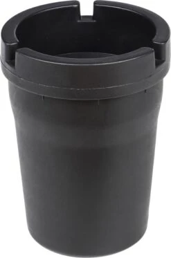 HI Auto Asbak Met Deksel Zwart Kunststof 11 Cm - Rookvrije Asbakken