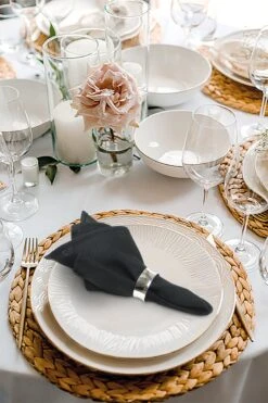 Treb Horecalinnen Servetten 12 Stuks Zwart 40x40cm - Treb X -KitchenAids Winkel 798x1200 5