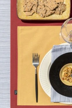 Mistral Home - Placemat - Set Van 4 - 35x45 Cm - Katoen Polyester - Donkergroen -KitchenAids Winkel 800x1200 24