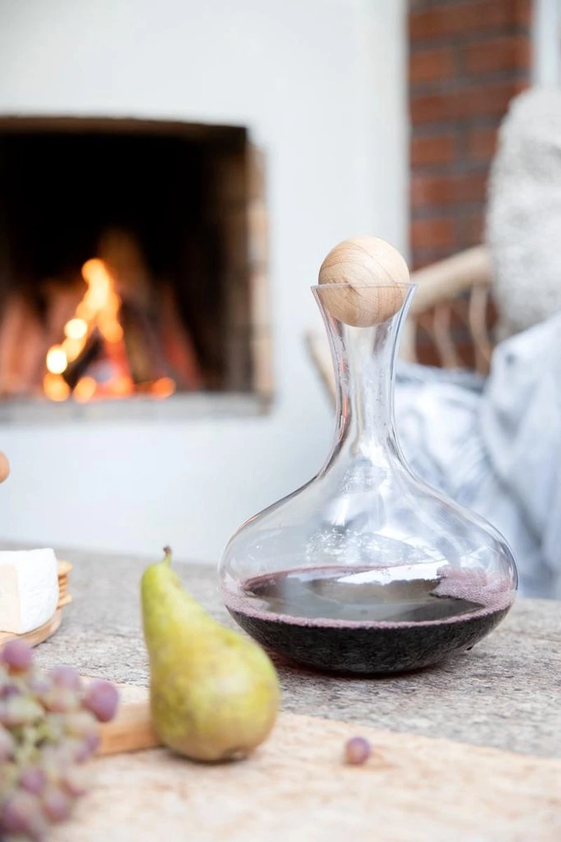 Sagaform - Nature - Wijn Karaf Met Eiken Stopper 12 Sagaform - Nature - Wijn Karaf Met Eiken Stopper - Afbeelding 10