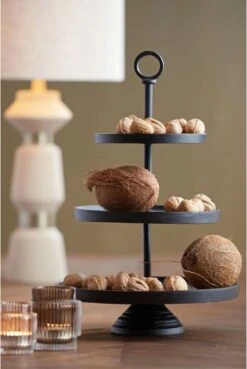 Light & Living Etagère Marozu - Zwart - 3 Laags -KitchenAids Winkel 803x1200 4