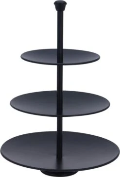 Merkloos Etagere Met 3 Verdiepingen - Mat Zwart - Metaal -KitchenAids Winkel 813x1200