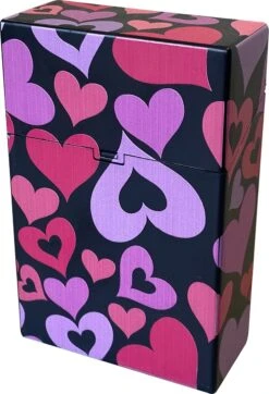 YUNICS ® Sigarettendoosje - Hartjes - Sigaretten Houder - Gemaakt Van Hoogwaardig Kunststof