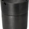 Merkloos Auto Asbak Bekerhouder RVS – 9 X 7 Cm – Zwart – Sigaretten Accessories – Zowel Binnens- Als Buitenshuis