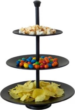 Merkloos Etagere Met 3 Verdiepingen - Mat Zwart - Metaal -KitchenAids Winkel 825x1200