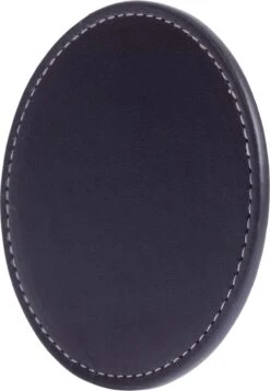 Luxe Leren Onderzetters Voor Glazen 12 Stuks Zwart Inclusief Twee Houders - Waterafstotend En Hittebestendig - Glasonderzetters Voor Op Tafel - Coasters - Rond -KitchenAids Winkel 831x1200