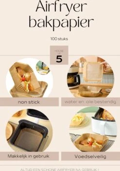 Airfryer Bakpapier - Wegwerpbakjes - 20 Tot 22cm - Airfryer Accessoires - 100 Stuks 22 Airfryer Bakpapier - Wegwerpbakjes - 20 Tot 22cm - Airfryer Accessoires - 100 Stuks -KitchenAids Winkel 843x1200