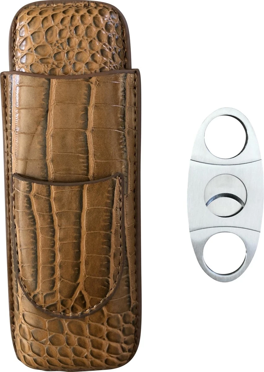 Noordling 2 Delige Humidor - Sigarenkoker - Sigaar - Sigaren - Humidor - Sigarenknipper - Sigaren Accessoires - Licht Bruin - SALE 5 Noordling 2 Delige Humidor - Sigarenkoker - Sigaar - Sigaren - Humidor - Sigarenknipper - Sigaren Accessoires - Licht Bruin - SALE - Afbeelding 3