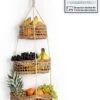 FRUIT HUB - Hangende Fruitmand - Wandplank - 100% Natuurlijk. Fruitmand Muur, Fruitopslag, Hangende Hangende Mand Keuken -KitchenAids Winkel 866x1200 1