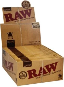 RAW Classic King Size Slim – Vloeipapier - 50 Stuks/Display