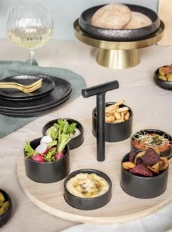 Gusta Lazy Susan Met Bakjes - Serveerplateau - Draaiplateau -KitchenAids Winkel 891x1200