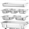 Hendi Chafing Dish Fiora GN 1/1 - 9 Liter - Incl. 6 GN Bakken - 58,5x38,5x(H)31,5cm -KitchenAids Winkel 893x1200