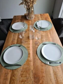Merkloos Placemats ROND - Placemat - 4 STUKS - Rond - 38 Cm - Luxe - Onderlegger - Mint Groen 13 Merkloos Placemats ROND - Placemat - 4 STUKS - Rond - 38 Cm - Luxe - Onderlegger - Mint Groen -KitchenAids Winkel 899x1200 15
