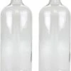 Merkloos 2x Glazen Flessen Met Schroefdop - Kruiken - 1000 Ml - Ronde Glasflessen / Flessen Met Schoefdoppen -KitchenAids Winkel 911x1200