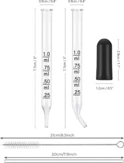 20 Delig - Glazen Pipet Set - 1ml - Druppelaar - Inclusief RVS Schoonmaak Borstels En Glazen Roerstaaf - Met Rubberen Dop - Voor Het Overbrengen Van Vloeistoffen - Demontabel - Wasbaar - Herbruikbaar 15 20 Delig - Glazen Pipet Set - 1ml - Druppelaar - Inclusief RVS Schoonmaak Borstels En Glazen Roerstaaf - Met Rubberen Dop - Voor Het Overbrengen Van Vloeistoffen - Demontabel - Wasbaar - Herbruikbaar -KitchenAids Winkel 913x1200 1