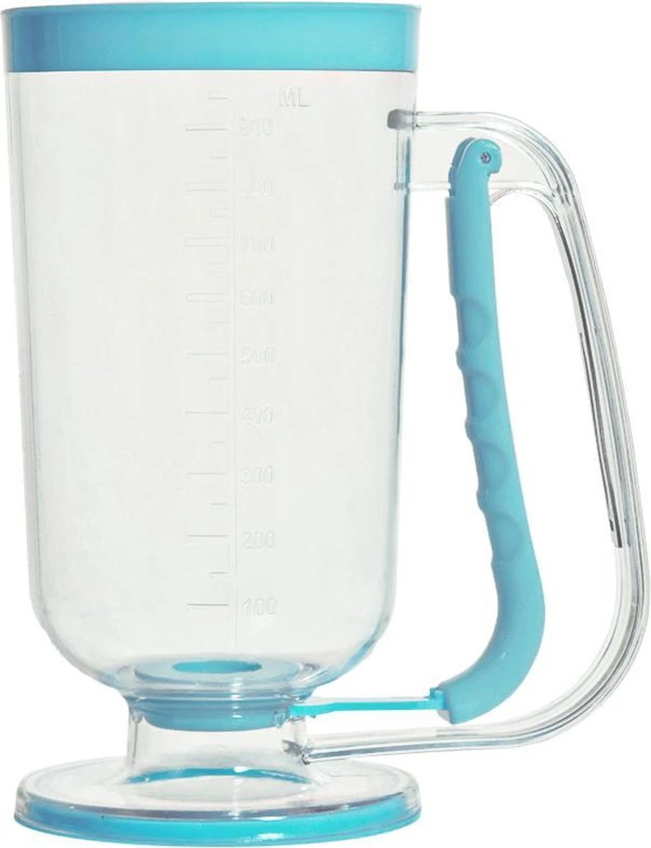 MikaMax Beslagdispenser – Maatbeker - Batter Dispenser - Blauw - 900ML 4 MikaMax Beslagdispenser – Maatbeker - Batter Dispenser - Blauw - 900ML - Afbeelding 2