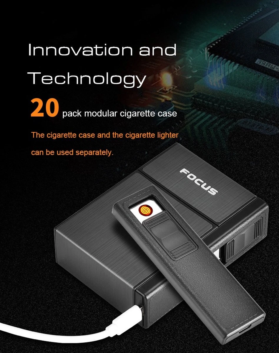 Sigarettenhouder |sigaretten Box | Sigaretten Doosje Met Aansteker | Sigaretten Opbergdoosje | Sigaretten Doosje 20 Stuks |sigaretten Koker | Sigaretten Doosje Metaal | Sigaretten Doosje Zilver| Sigaretten Etui | FOCUS + USB Kabul 4 Sigarettenhouder |sigaretten Box | Sigaretten Doosje Met Aansteker | Sigaretten Opbergdoosje | Sigaretten Doosje 20 Stuks |sigaretten Koker | Sigaretten Doosje Metaal | Sigaretten Doosje Zilver| Sigaretten Etui | FOCUS + USB Kabul - Afbeelding 2