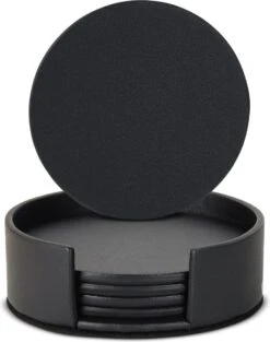 Castagnola Lederen Onderzetters Met Houder – Onderzetters Voor Glazen – Onderzetters Design – Onderzettersset – Drink Onderzetters – Leder – Leren Onderzetters – Set Van 6 – Zwart 14 Castagnola Lederen Onderzetters Met Houder – Onderzetters Voor Glazen – Onderzetters Design – Onderzettersset – Drink Onderzetters – Leder – Leren Onderzetters – Set Van 6 – Zwart -KitchenAids Winkel 948x1200 3