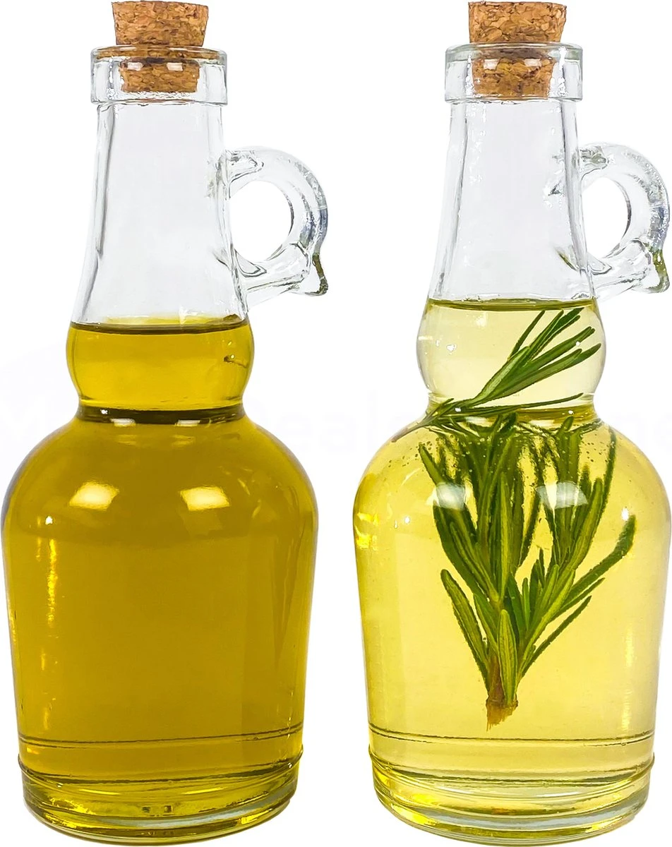 Merkloos Olie- & Azijnstel MDO - Olie- & Azijnset - Oliefles - Olieflessen - Olijfolie Fles - Incl. Kurk - 250ml - Glas 3 Merkloos Olie- & Azijnstel MDO - Olie- & Azijnset - Oliefles - Olieflessen - Olijfolie Fles - Incl. Kurk - 250ml - Glas