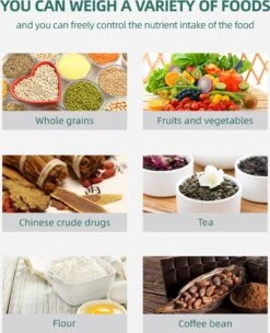 Smart Nutrition Scale - Keukenweegschaal - Digitaal & Bluetooth - APP Voor Android En IOS - Maximum Capaciteit 5 KG -KitchenAids Winkel 976x1200